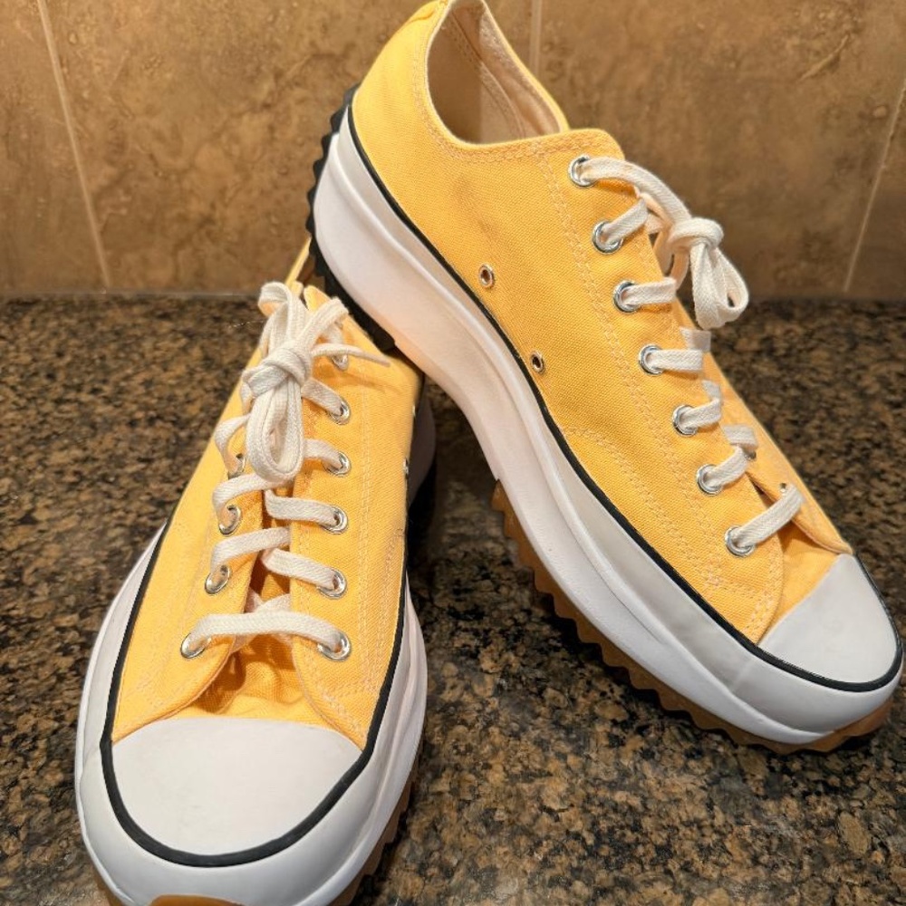 New w/o Box - Size 13 Men or 14.5 Women - Converse Run Star Hike Low Yellow SOLD
